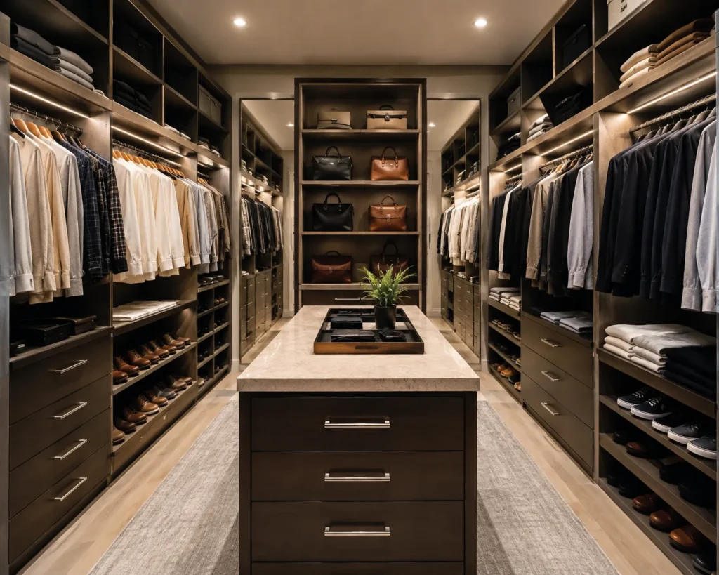 Walk In Closet His and Hers Layout
