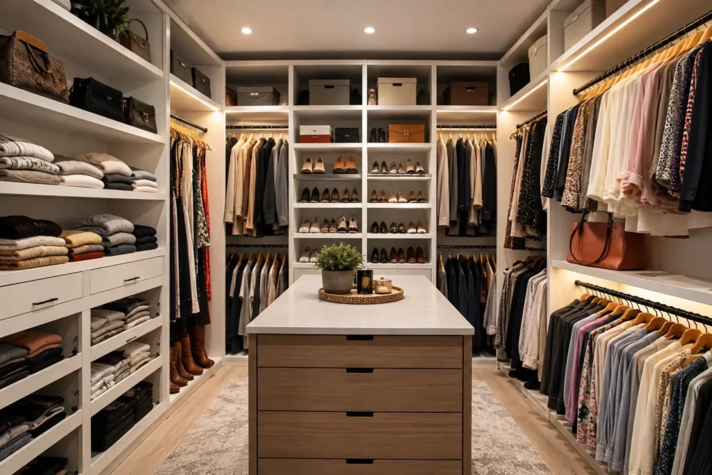 Walk In Closet Shelving and Storage Ideas