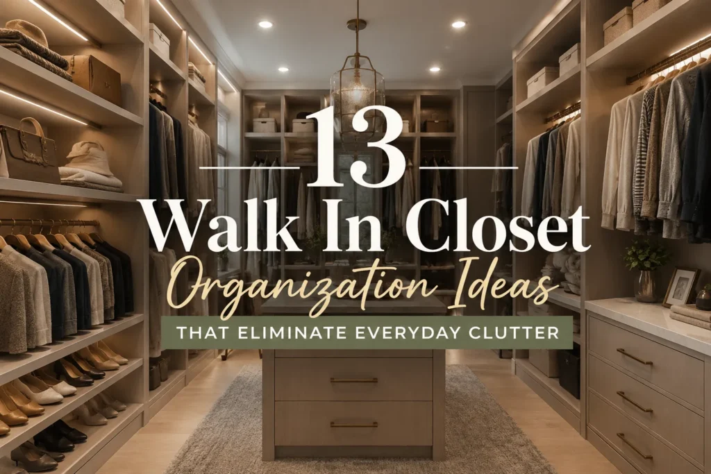 walk in closet organization ideas