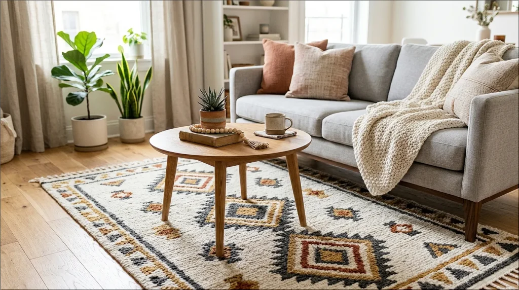 Use Rugs to Define Different Living Areas