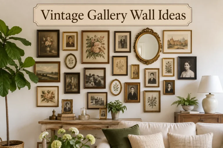 10 Vintage Gallery Wall Ideas: How to Get a Modern Yet Timeless Look