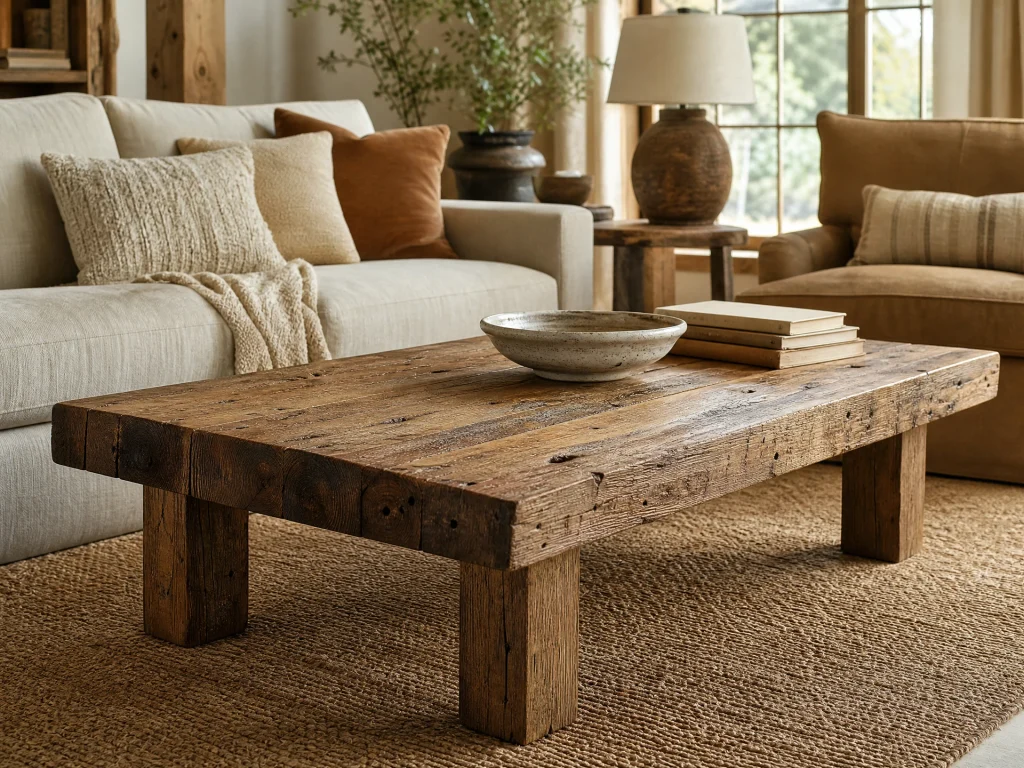 Rustic Wood Coffee Table
