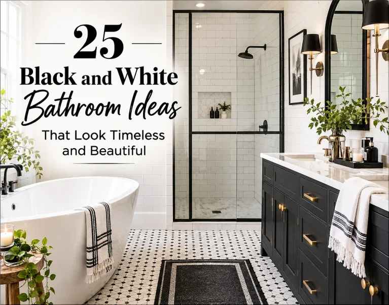 Black and White Bathroom Ideas