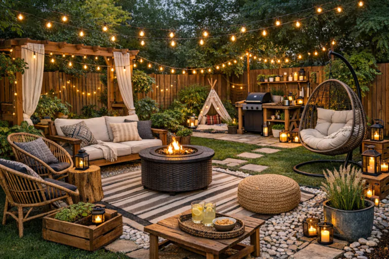 Small Backyard Ideas on a Budget: Easy DIY Patio & Seating Areas