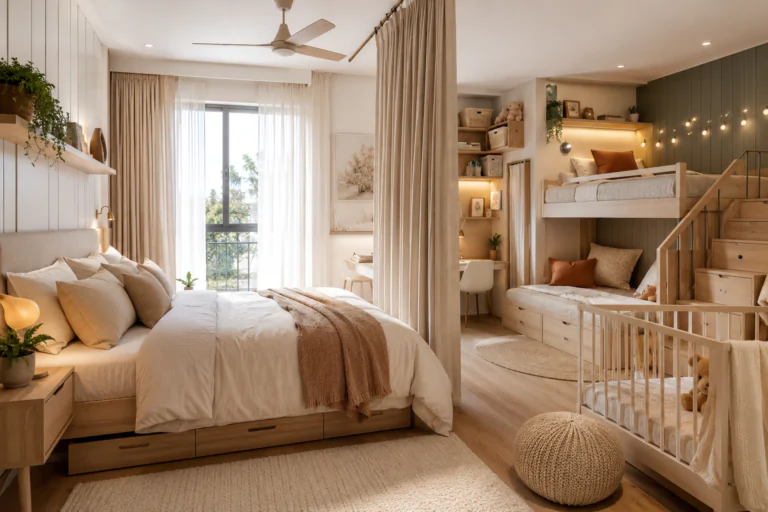 Parents sharing room with kids bedroom ideas 12